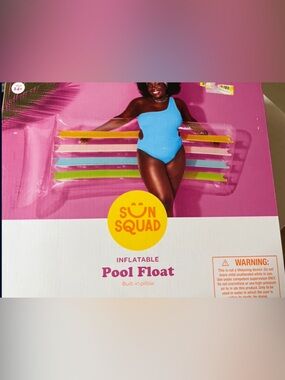 Sun Squad Inflatable Pool Float - Multicolor
